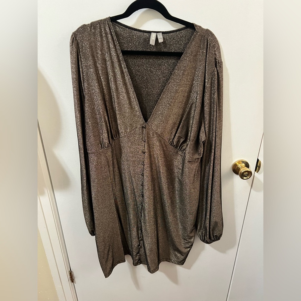 ASOS Glittery Bronze Top